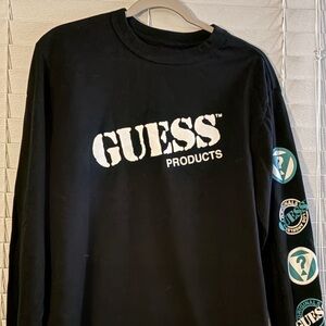 Guess Charcoal Crew Neck Top
